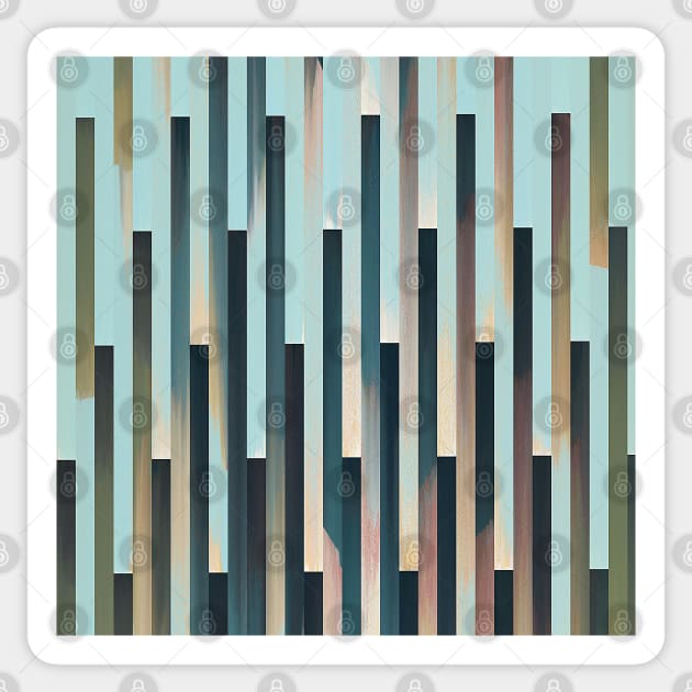 Turque #2 - Abstract Landscape Pattern Graphic Design Decor Sticker by DankFutura